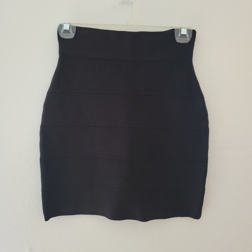 INC International Concepts skirt formal casual color Black size S stretch
